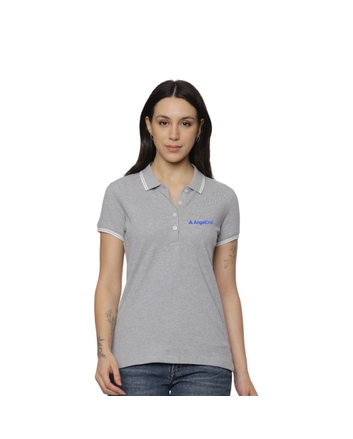 Allen Solly Polo T-shirt Women- Grey